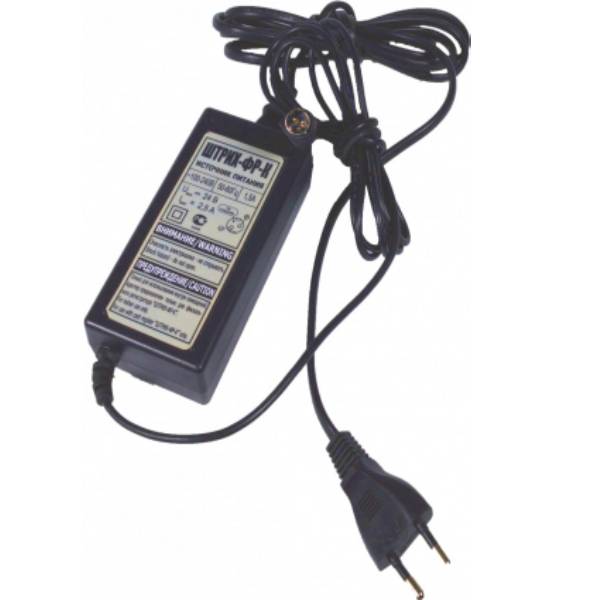 Блок питания 24V 2,5А с сетевым кабелем, разъем 3-pin (для ККТ)