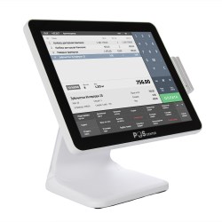 Сенсорный моноблок POSCenter POS101 (15", PCAP, J3455, RAM 4Gb, SSD 64Gb, MSR) Без ОС, БЕЛЫЙ